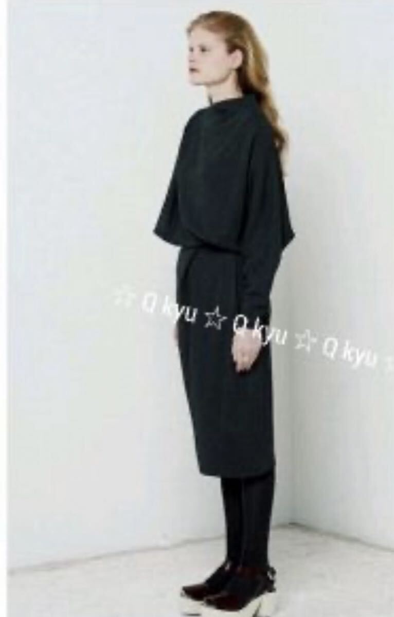 美品　ENFOLD ピンストライプ コクーンワンピース　ネイビー　サイズ36_画像7