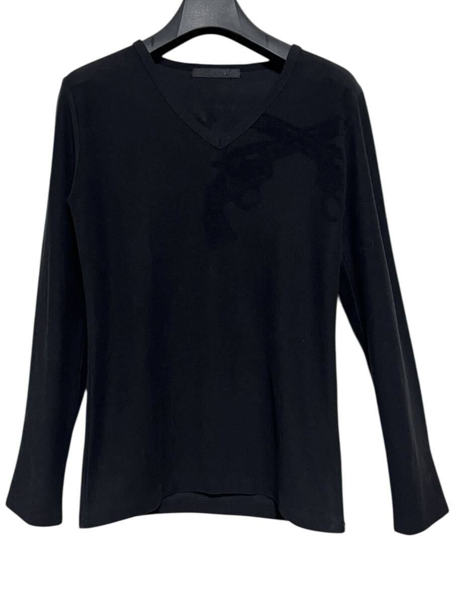 匿名発送　roar パイルロゴVネックカットソー ブラック　サイズ1_画像1