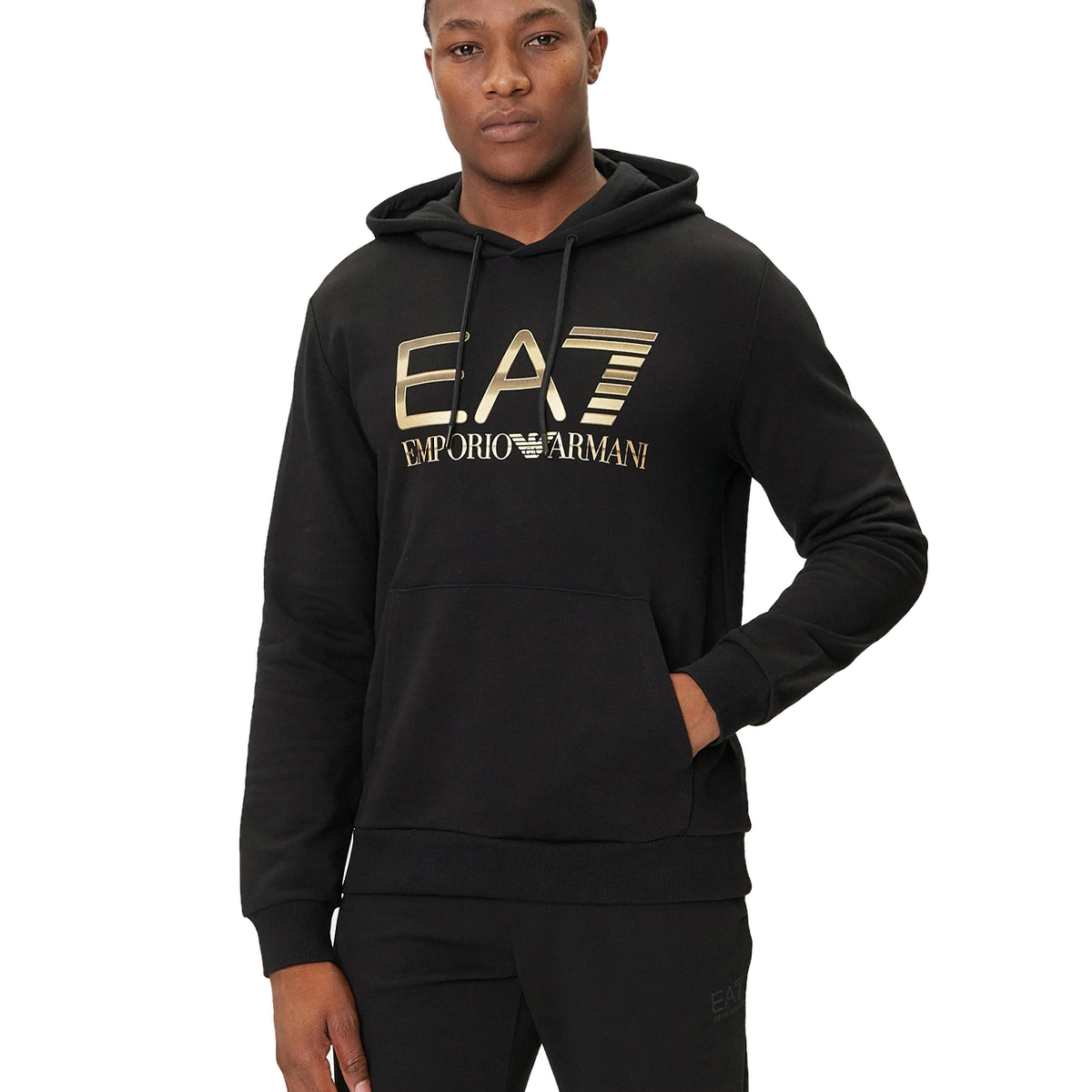 送料無料 8 EMPORIO ARMANI EA7 エンポリオアルマーニ イーエーセブン 7M001190 AF17787 UC001 ブラック パーカー フーディ size M_画像1