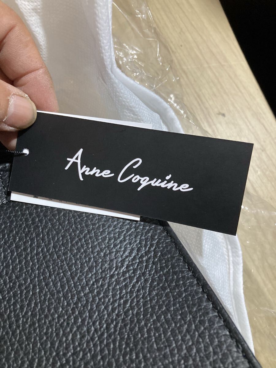 【服飾】 Anne Coquine アンコキーヌ イタリアン シュリンク レザー ハンドバッグ ショルダー 2Way 牛革 廃盤 新品 未使用 _画像7