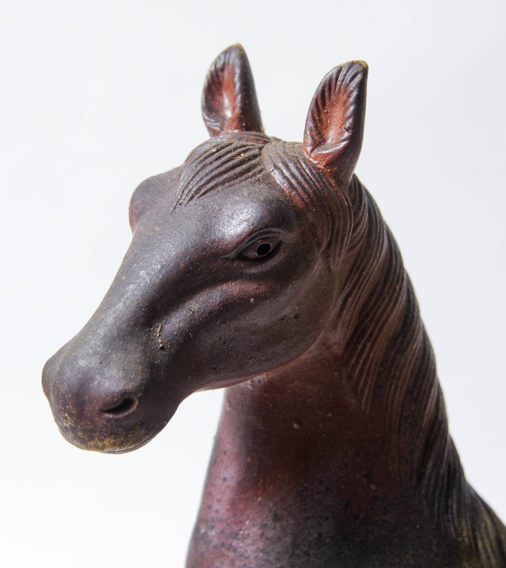 ★★備前焼　馬の置物★★馬★★小西陶古　箱あり★中古品　骨董品　古美術　備前★置物★床飾り★干支★凛々しいです_画像3
