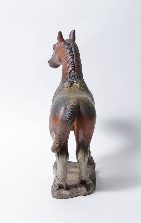 ★★備前焼　馬の置物★★馬★★小西陶古　箱あり★中古品　骨董品　古美術　備前★置物★床飾り★干支★凛々しいです_画像6