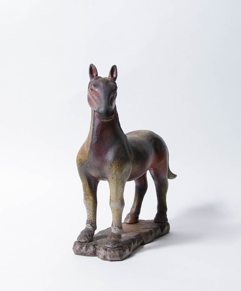 ★★備前焼　馬の置物★★馬★★小西陶古　箱あり★中古品　骨董品　古美術　備前★置物★床飾り★干支★凛々しいです_画像5