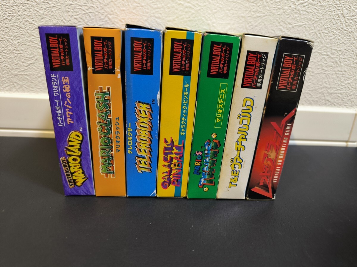 【本体+ソフト7本いずれも動作品】バーチャルボーイ 本体＋ソフト7本セット ワリオランド/マリオクラッシュ 他　_画像3