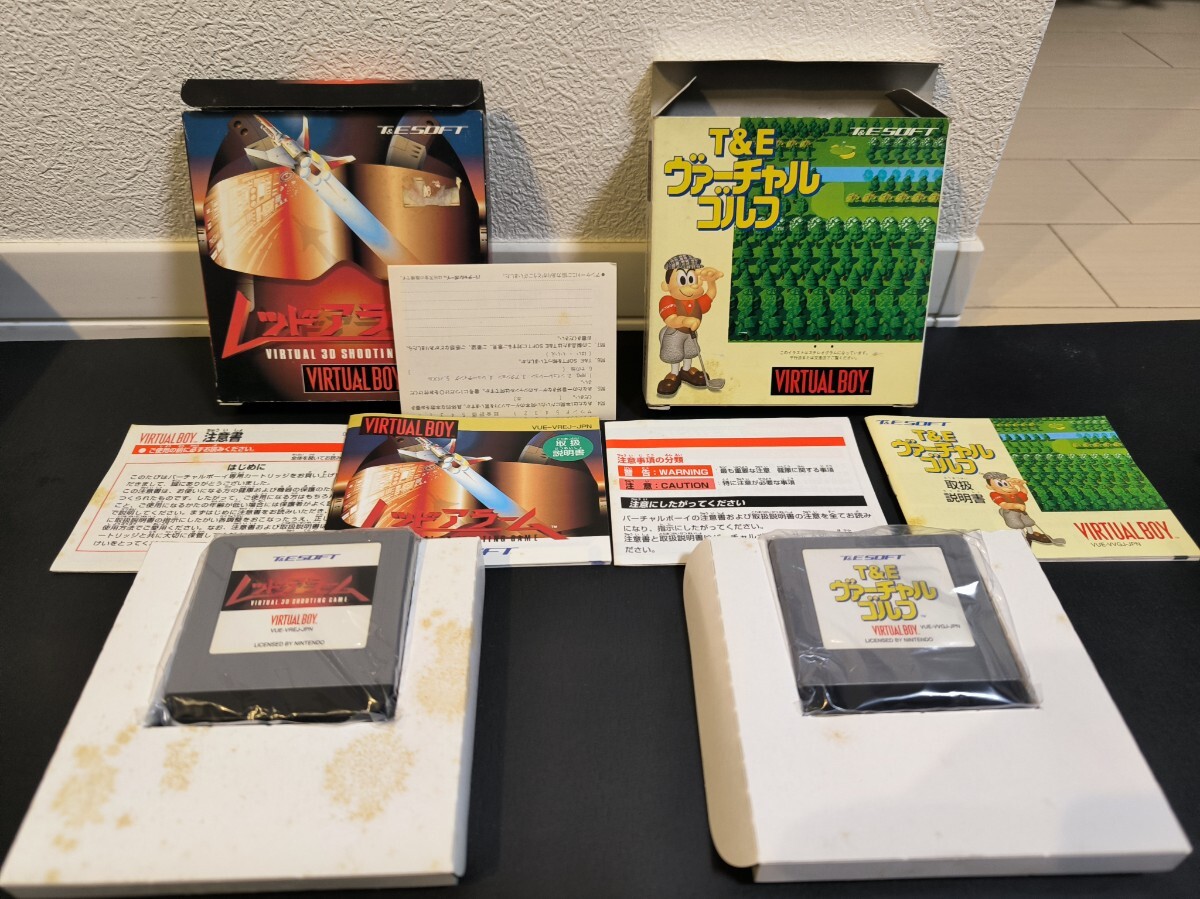 【本体+ソフト7本いずれも動作品】バーチャルボーイ 本体＋ソフト7本セット ワリオランド/マリオクラッシュ 他　_画像5