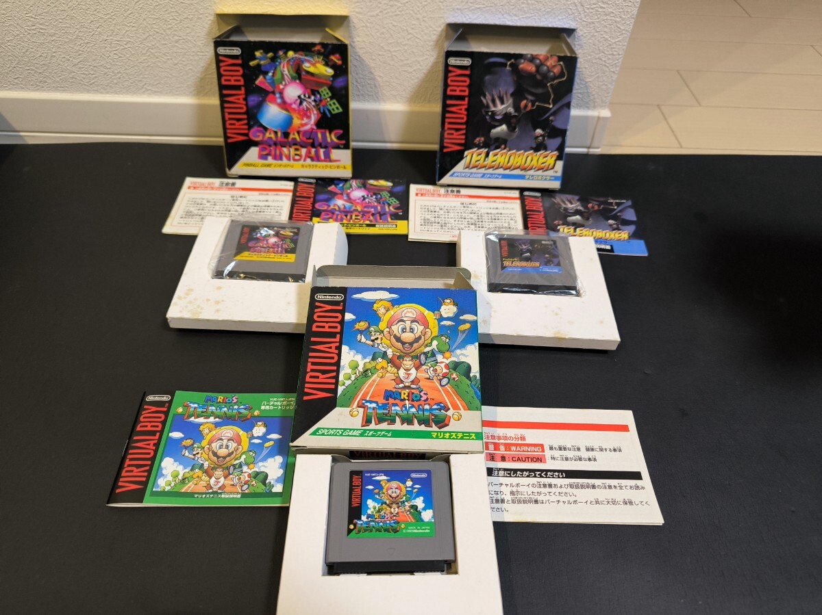 【本体+ソフト7本いずれも動作品】バーチャルボーイ 本体＋ソフト7本セット ワリオランド/マリオクラッシュ 他　_画像6