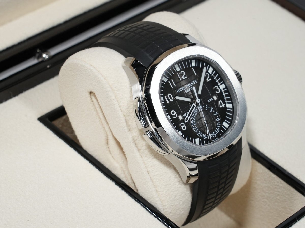パテックフィリップ アクアノート トラベルタイム Ref.5164A-001 ステンレススチール ブラック文字盤_画像5