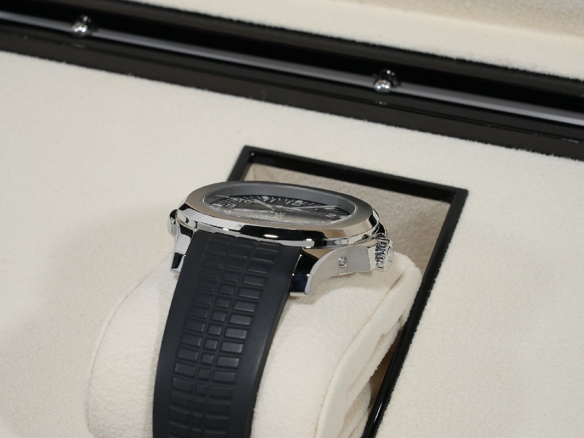 パテックフィリップ アクアノート トラベルタイム Ref.5164A-001 ステンレススチール ブラック文字盤_画像6