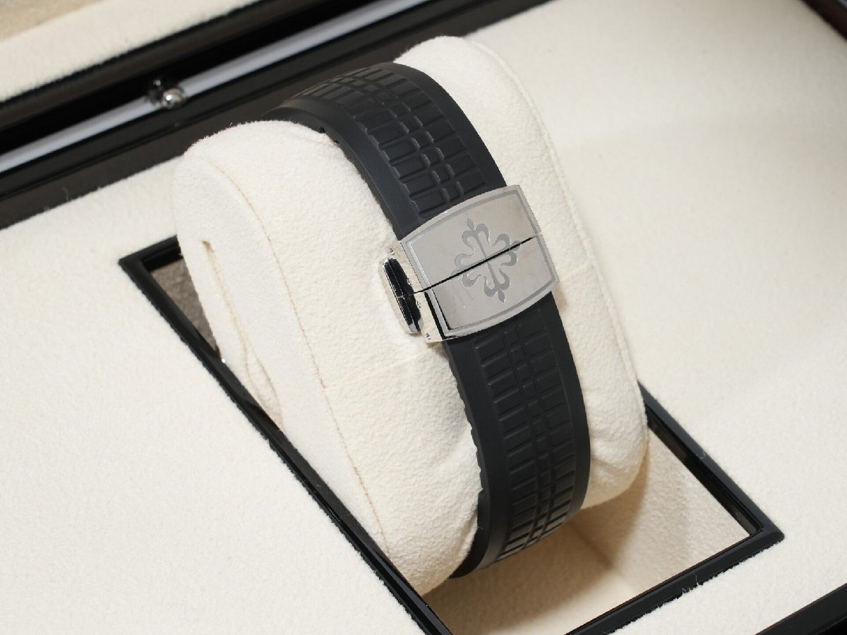 パテックフィリップ アクアノート トラベルタイム Ref.5164A-001 ステンレススチール ブラック文字盤_画像7