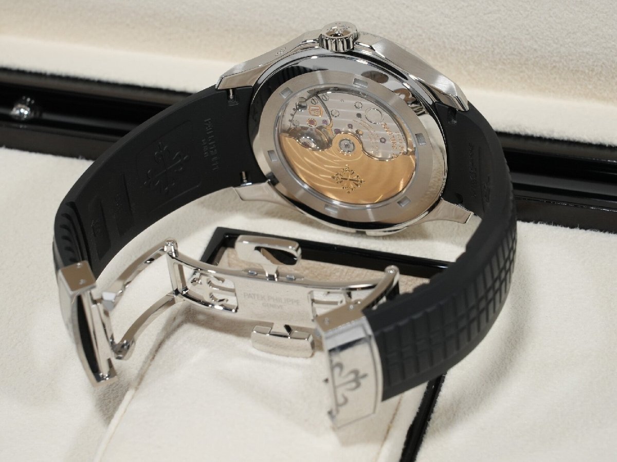 パテックフィリップ アクアノート トラベルタイム Ref.5164A-001 ステンレススチール ブラック文字盤_画像8