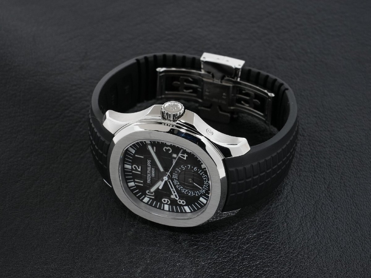 パテックフィリップ アクアノート トラベルタイム Ref.5164A-001 ステンレススチール ブラック文字盤_画像10