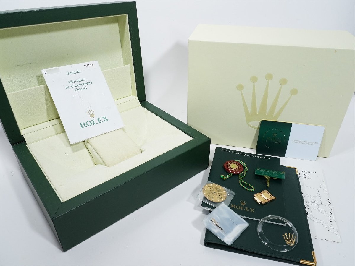 ロレックス デイトナ Ref.116528 イエローゴールド シャンパンxブラック文字盤_画像10