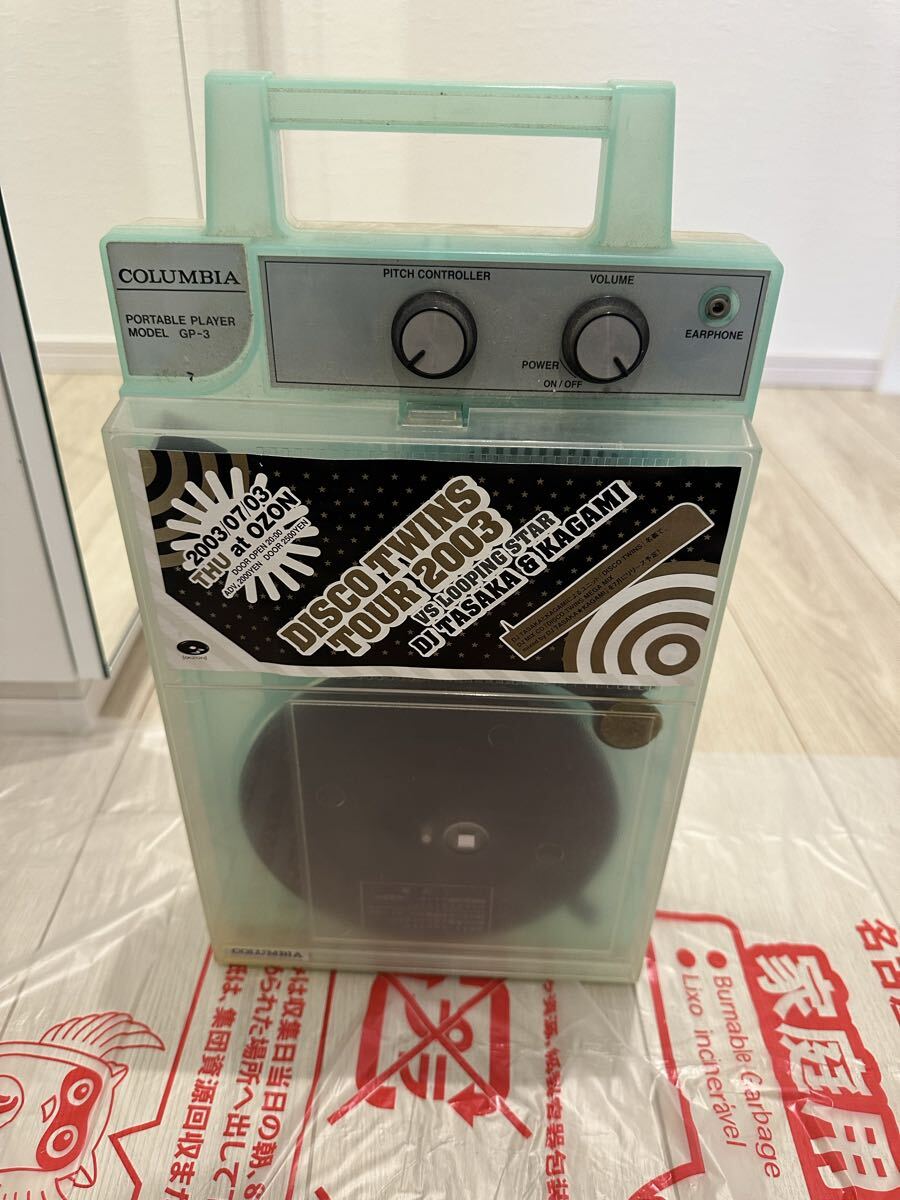 COLUMBIA コロンビア GP-3B ポータブル レコードプレーヤー ターンテーブル オーディオ機器_画像9