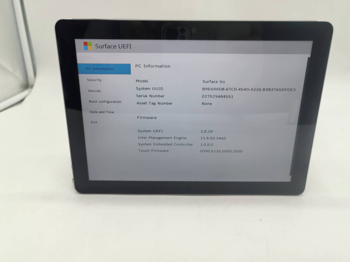 大量10台セット/MICROSOFT SURFACE GO/ Pentium 4415Y 1.6Ghz /SSD:128GB /8G /10インチ　タッチパネル/BIOS起動可_画像2