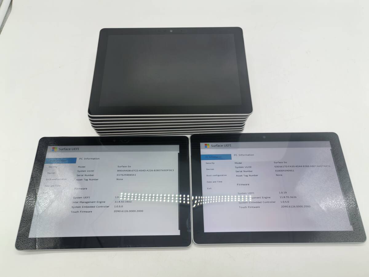 大量10台セット/MICROSOFT SURFACE GO/ Pentium 4415Y 1.6Ghz /SSD:128GB /8G /10インチ　タッチパネル/BIOS起動可_画像3