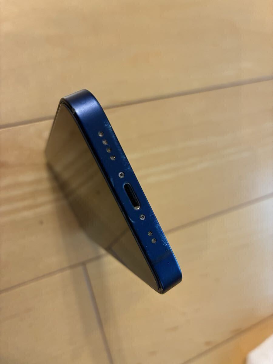 **1 иен ~! хорошая вещь включая доставку суждение 0 iPhone 12 mini 128GB голубой SIM свободный **