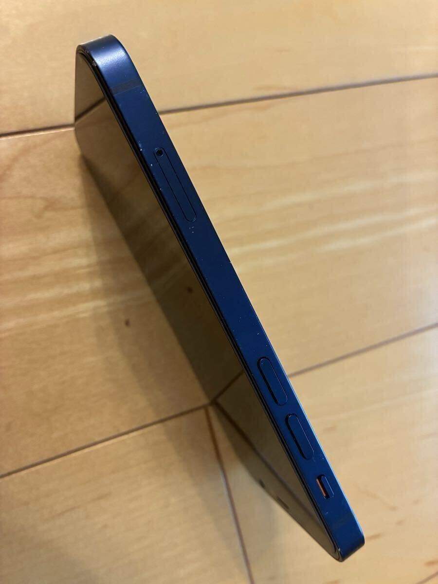 **1 иен ~! хорошая вещь включая доставку суждение 0 iPhone 12 mini 128GB голубой SIM свободный **