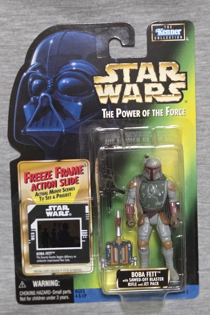  не продается нераспечатанный STAR WARS FREEZE FRAME ACTION SLIDE BOBA FETT Boba Fett Basic fi механизм свободный z плёнка action скользящий 