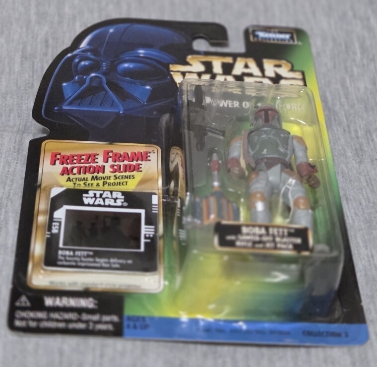  не продается нераспечатанный STAR WARS FREEZE FRAME ACTION SLIDE BOBA FETT Boba Fett Basic fi механизм свободный z плёнка action скользящий 