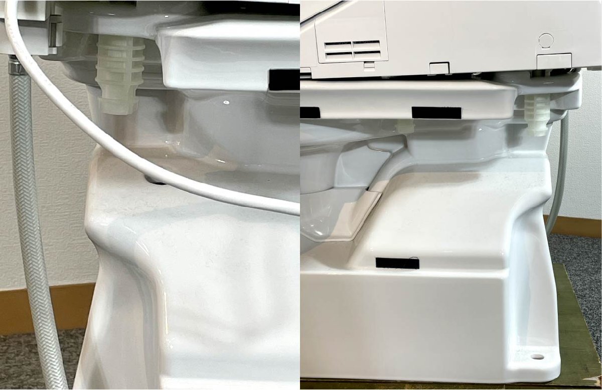 【福岡】ウォシュレット一体型トイレ トイレ カウンター 手洗い キャビネット付き TOTO TCF9435R＃NW1 モデルR展示品◆BBB2_Yt_画像8