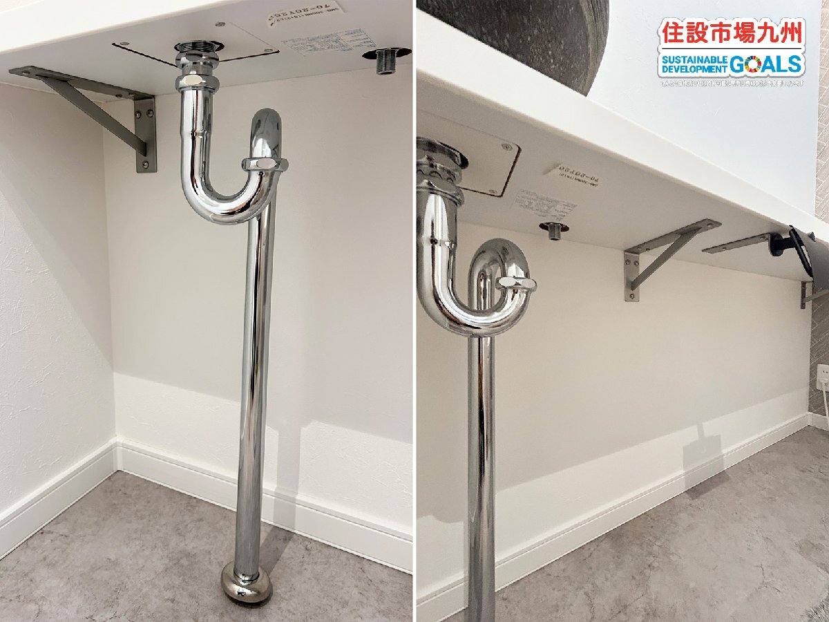 【福岡】★直接引き取り限定★ W1680 トイレカウンター INAX ◆天板/水栓/手洗い/鏡他◆ペーパーホルダー無し◆モデルR展示設置品◆ATK14_画像9