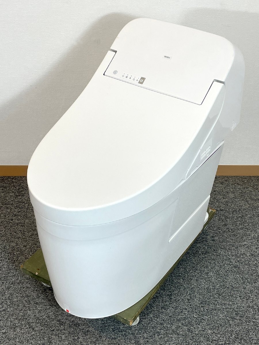 【福岡】ウォシュレット一体型トイレ トイレ カウンター 手洗い キャビネット付き TOTO TCF9435R＃NW1 モデルR展示品◆BBB2_Yt_画像2