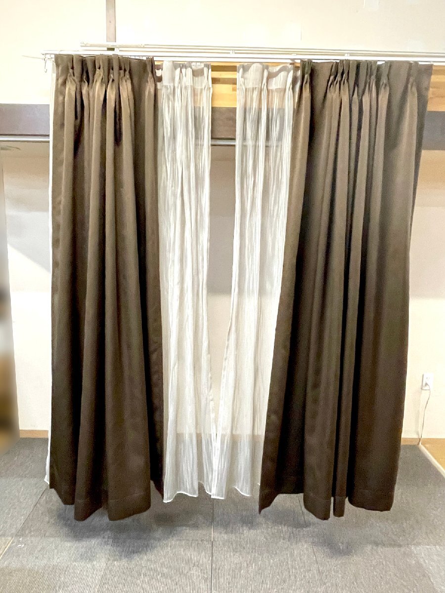 [ Fukuoka ]W1160 занавески 4 листов комплект *mana trailing *W1160 H2010 ×2 листов ( гонки :W1080 H2010×2 листов )* модель R выставленный товар *CR1147_Kh