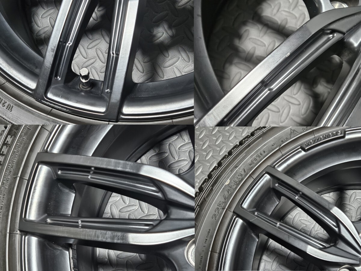 ◆バリ溝スタッドレス◆ケレナーズ 17インチ PCD112 7.5J+52 ダンロップ 225/45R17 BMW F40 1シリーズ F44 2シリーズ MINI F54 クラブマン_画像6