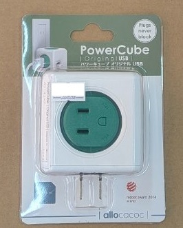 ★新品★ アロカコ パワーキューブ 4口 コンセント 安全なブレーカー機能付き USBポート_画像1