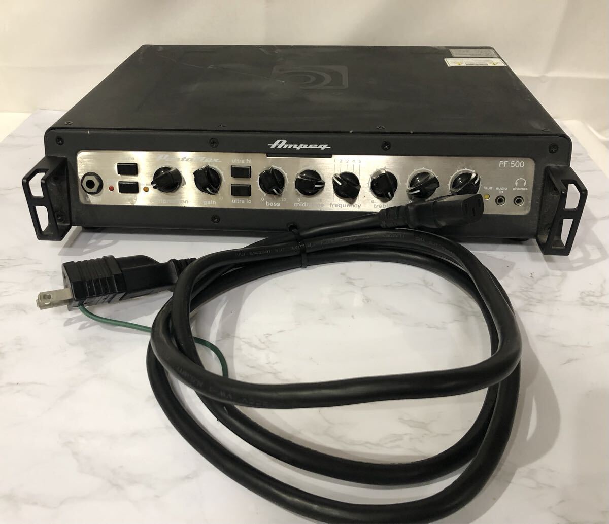 93[ текущее состояние товар ] Ampeg PF-500 500W основа усилитель head усилитель мощности музыкальные инструменты код имеется 1 иен ~