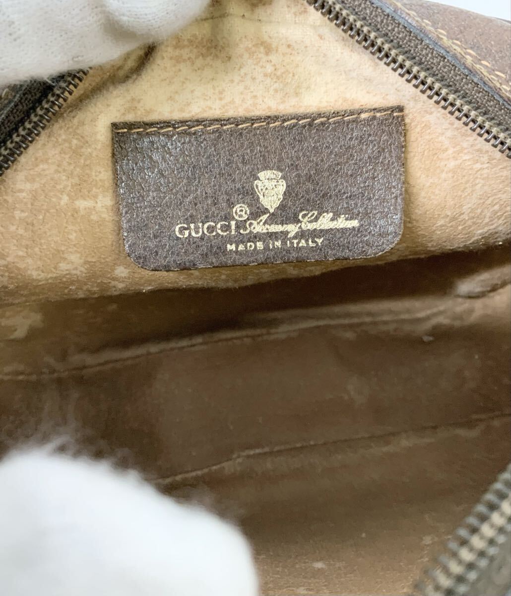 【15】ショルダーバッグ 斜めがけカバン オールドグッチ GUCCI 156.02.066 GGプラス シェリーライン レディース ベージュ系 中古_画像5