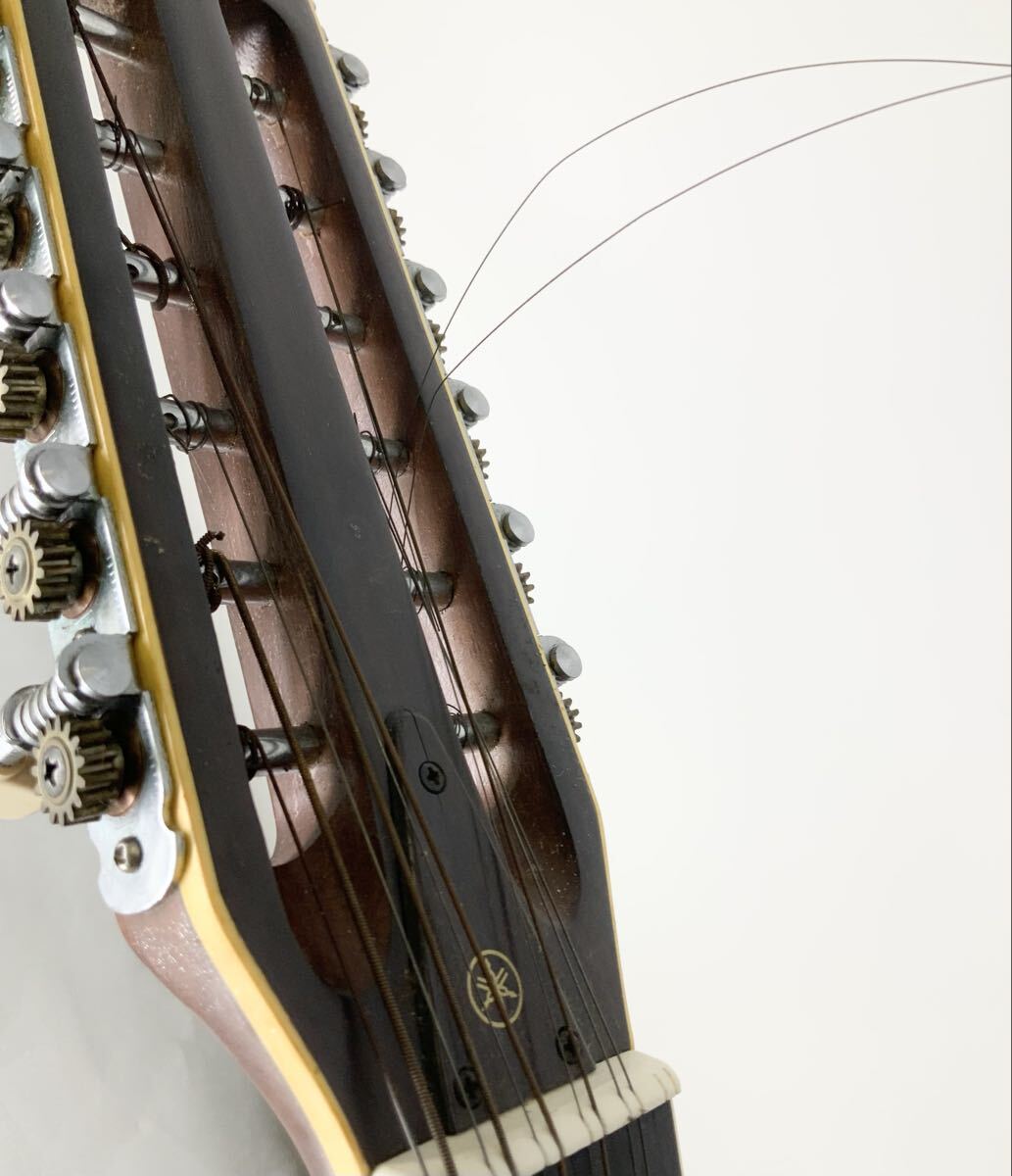 【12】ギター アコースティックギター 弦楽器 ヤマハ YAMAHA FG12-301B　ノーメンテ　動作未確認　ジャパンヴィンテージ　ケース付き　中古_画像9