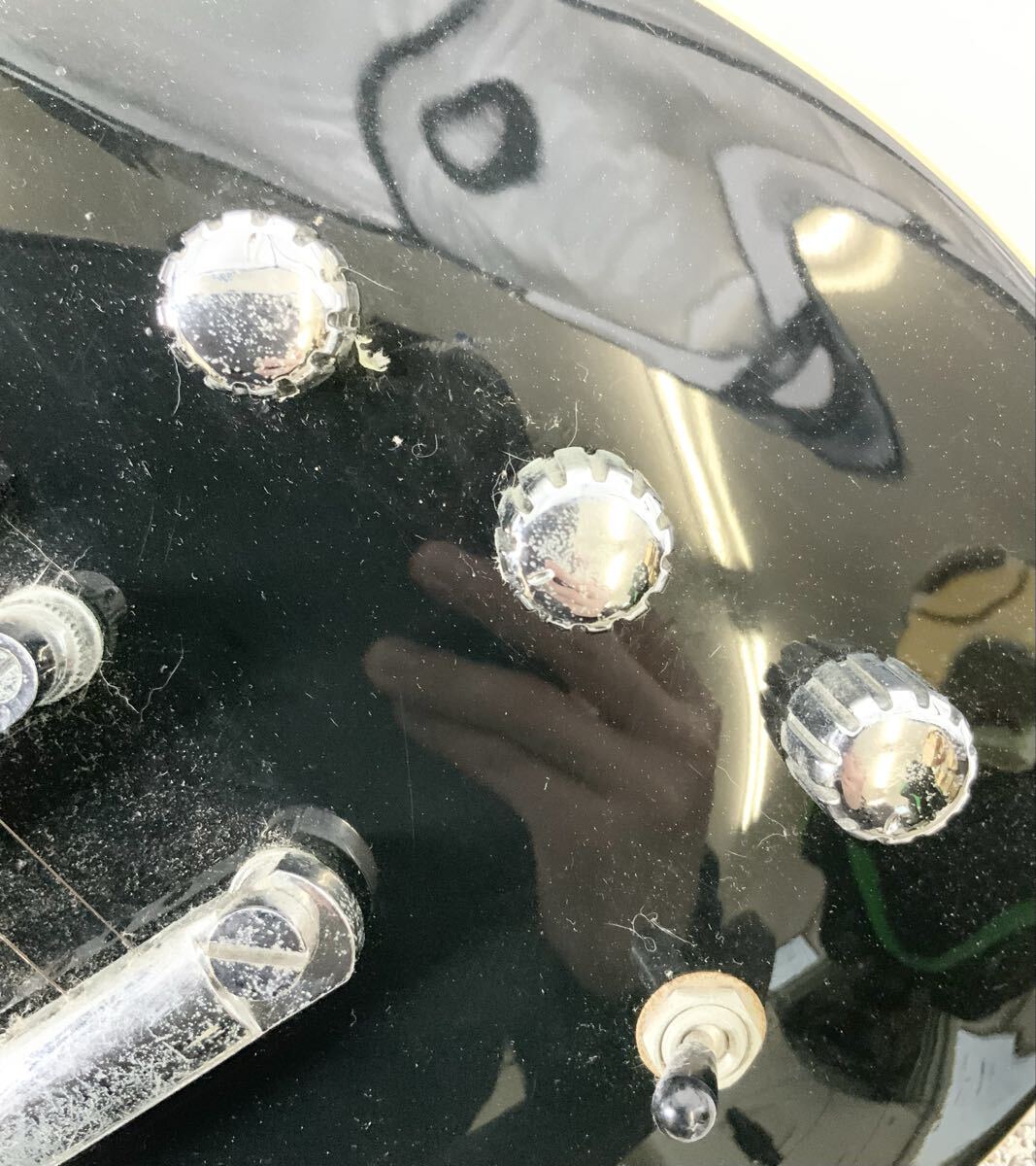 【0】ギター　エレキギター　弦楽器　アイバニーズ　Ibanez　N427　GIOシリーズ　ノーメンテ　動作未確認　ブラック　ストラトタイプ　中古_画像7