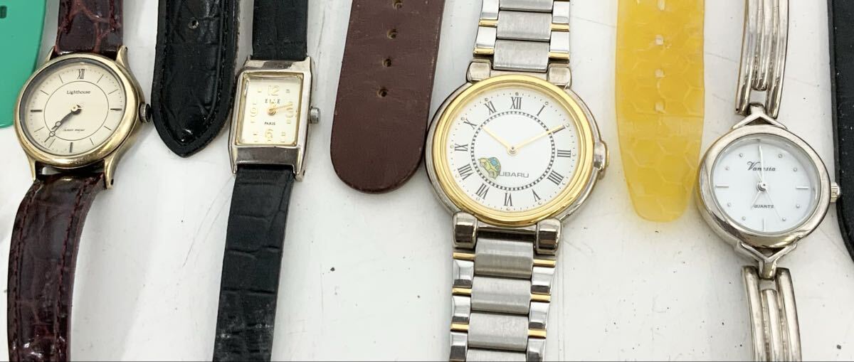 【5】【7】ブランド腕時計33本まとめ出品　ジャンク品　現状品 SEIKO CITIZEN Calvin Klein EDOX ELLE agnes b swatch等 アナログ クォーツ_画像8