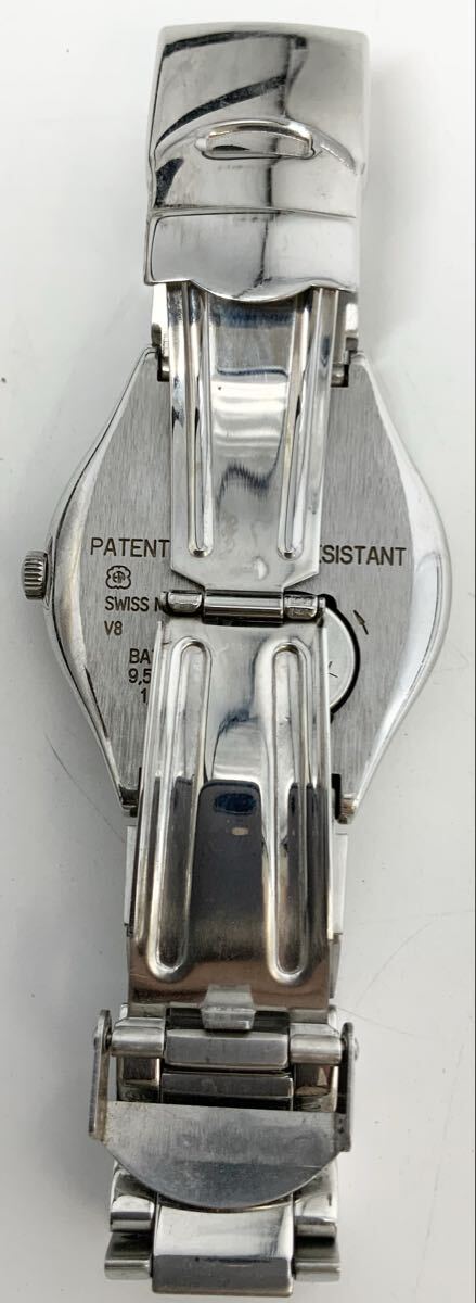 【11】時計　腕時計　スウォッチ Swatch IRONY PATENTED　現状品　シルバー　メンズ　アナログ　クォーツ　デイト　スイス製　メタル　中古_画像2