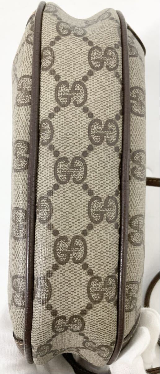 【15】ショルダーバッグ 斜めがけカバン オールドグッチ GUCCI 156.02.066 GGプラス シェリーライン レディース ベージュ系 中古_画像3