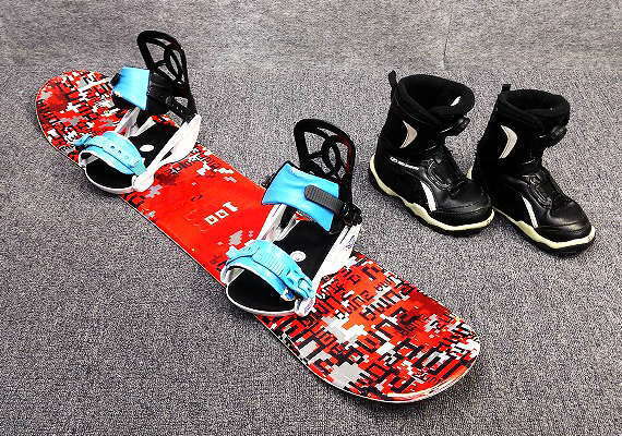 1982★ZUMA スノーボード 100cm★中古/3点セット/ビギナー/チューンナップ済み/オールラウンド/ボアブーツ_画像1