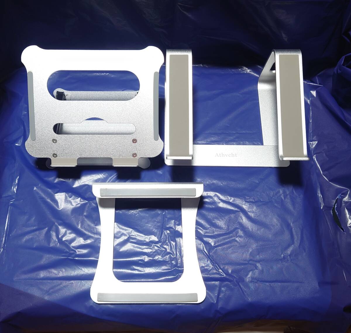 ◆3点 まとめ・セット◆ ノートパソコンスタンド　アルミ製　PCスタンド 無段階高さ/角度調整可能1台 無調整2台 3台　中古 現状品 管826B10_画像1