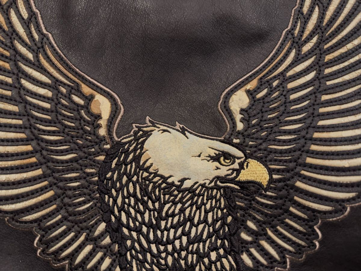 【入手困難】HARLEY DAVIDSON レザージャケット M ブラック 希少 ハーレーダビッドソン シングルライダース レザー ジャケット ブラック_画像7