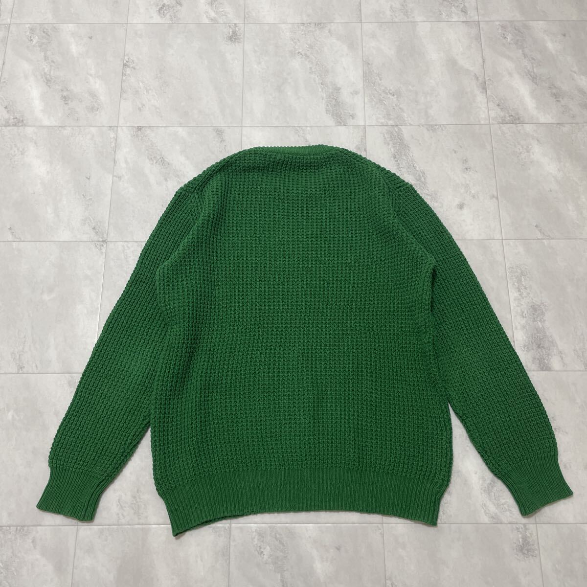 URMAN RESEARCH DOORS アーバンリサーチ ドアーズ ニット セーター 長袖 コットン セレクトブランド グリーン レディース 38 M 玉na1500_画像10