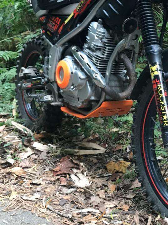 ヤマハ アンダーガード スキッドプレート トリッカー セロー250 XT250X TRICKER XT250 SEROW XT250X_画像6