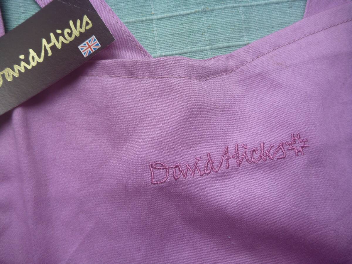 ■　David Hicks デービッドヒックス 　ピンクのエプロン　秋冬仕様_画像3