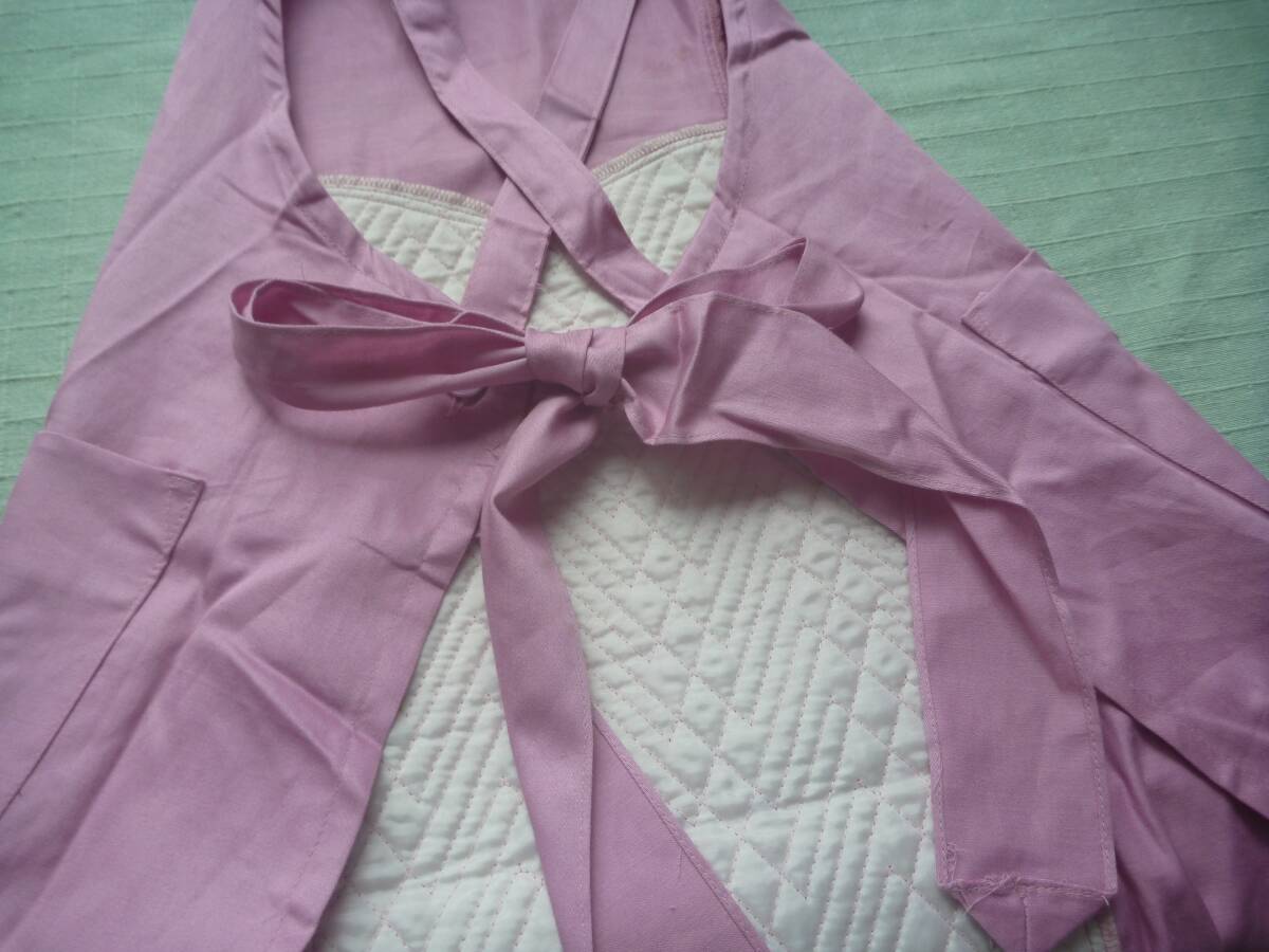 ■　David Hicks デービッドヒックス 　ピンクのエプロン　秋冬仕様_画像6