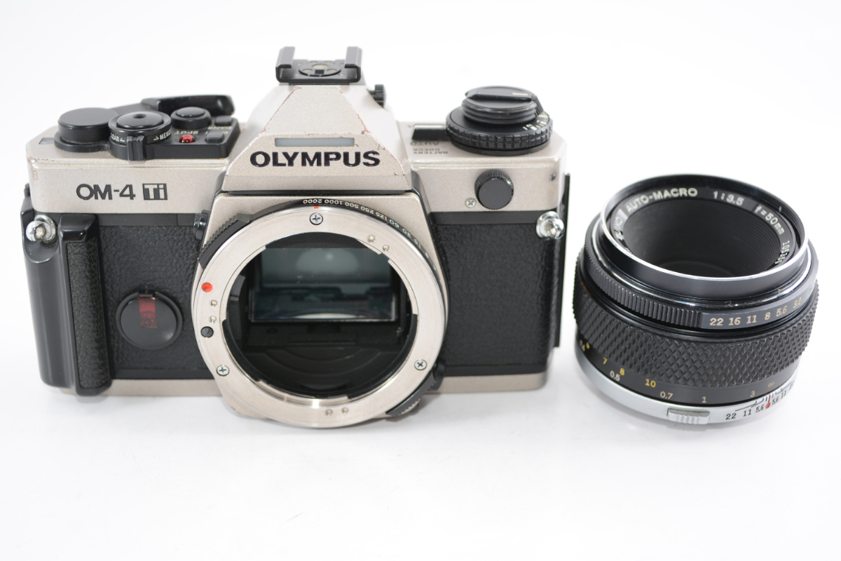 【外観並級】OLYMPUS オリンパス OM-4 Ti / AUTO MACRO 50mm F3.5 　#j6009_画像10