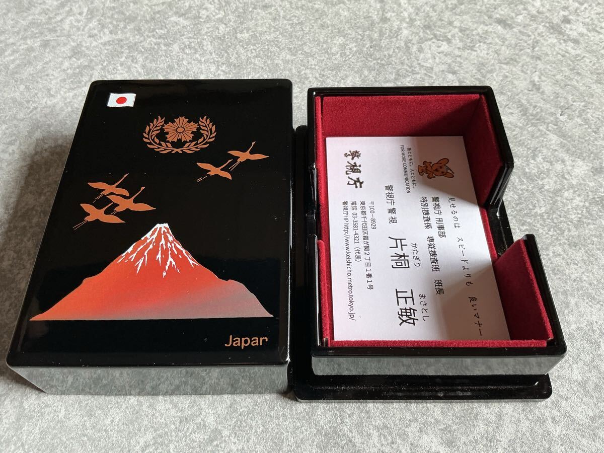 警察グッズ　刑事7人　旭日章　　警察庁卓上名刺入れ_画像6