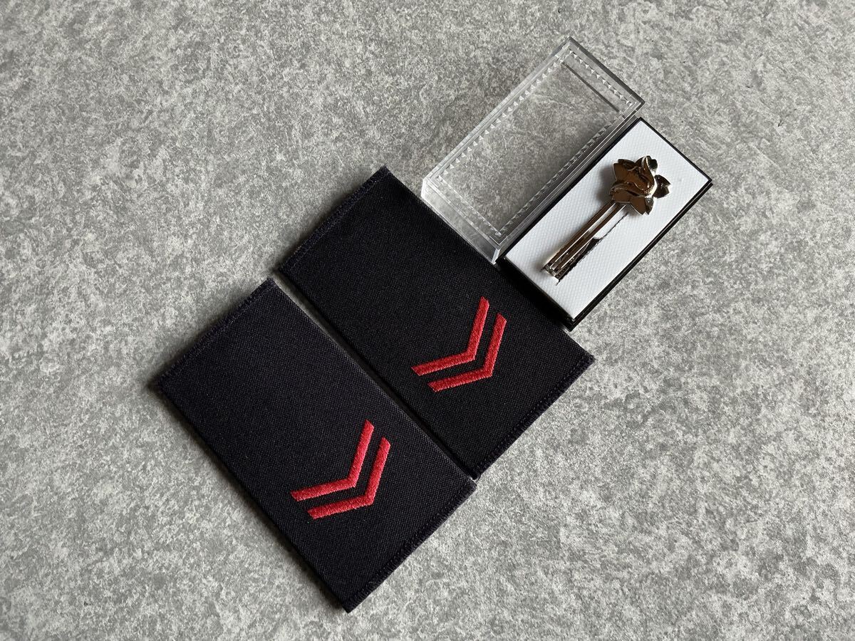 自衛隊　肩章　新色　陸上自衛隊　　一等陸士乙階級章(16式)・格闘徽章型タイピン_画像2