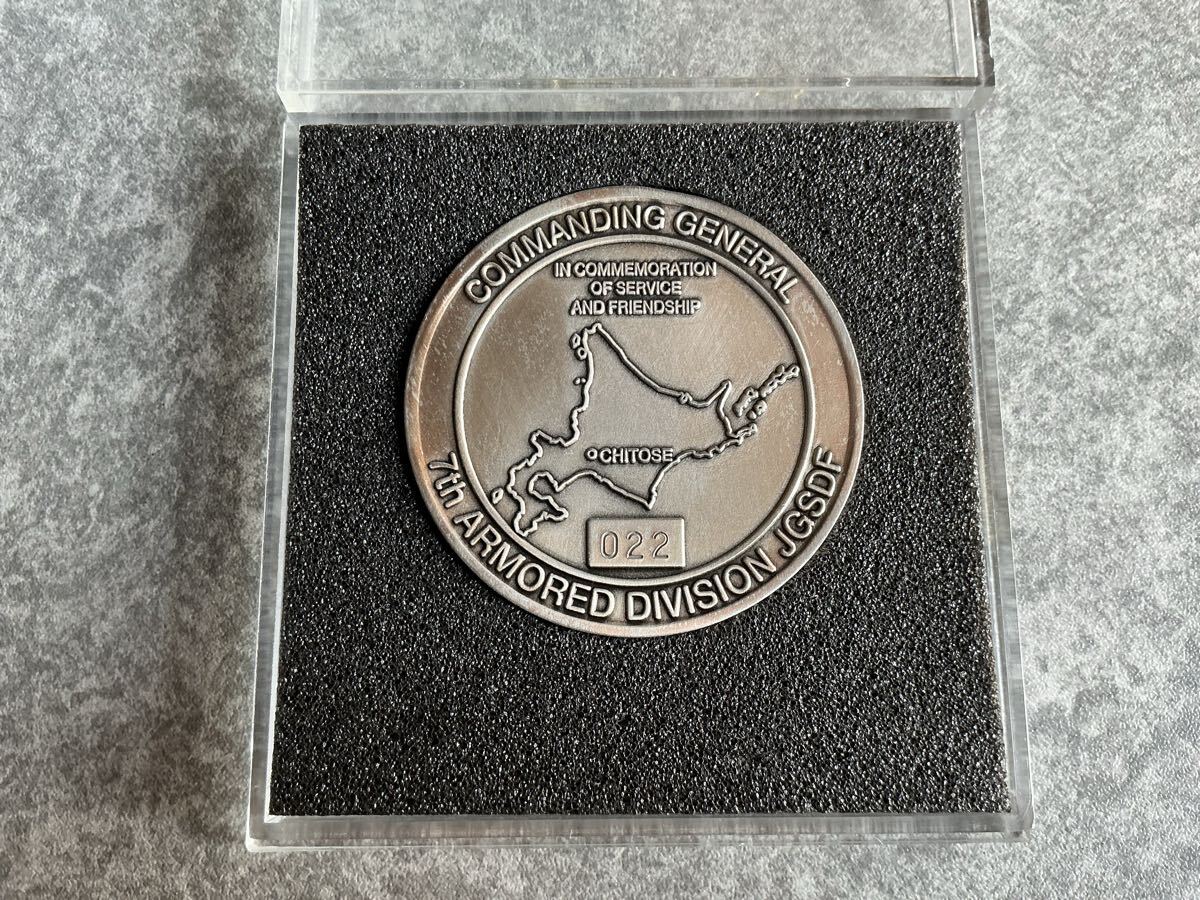 自衛隊　陸将　陸上自衛隊　第7師団長(陸将ー３つ星)チャレンジコイン_画像2
