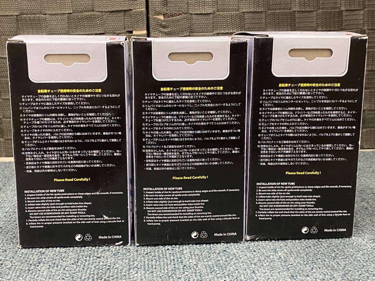 IRC TIRE アイアールシータイヤ 自転車用チューブ HE 26 × 2.20-2.50 英式バルブ 30mm 3点セット まとめ売り 未使用③_画像2