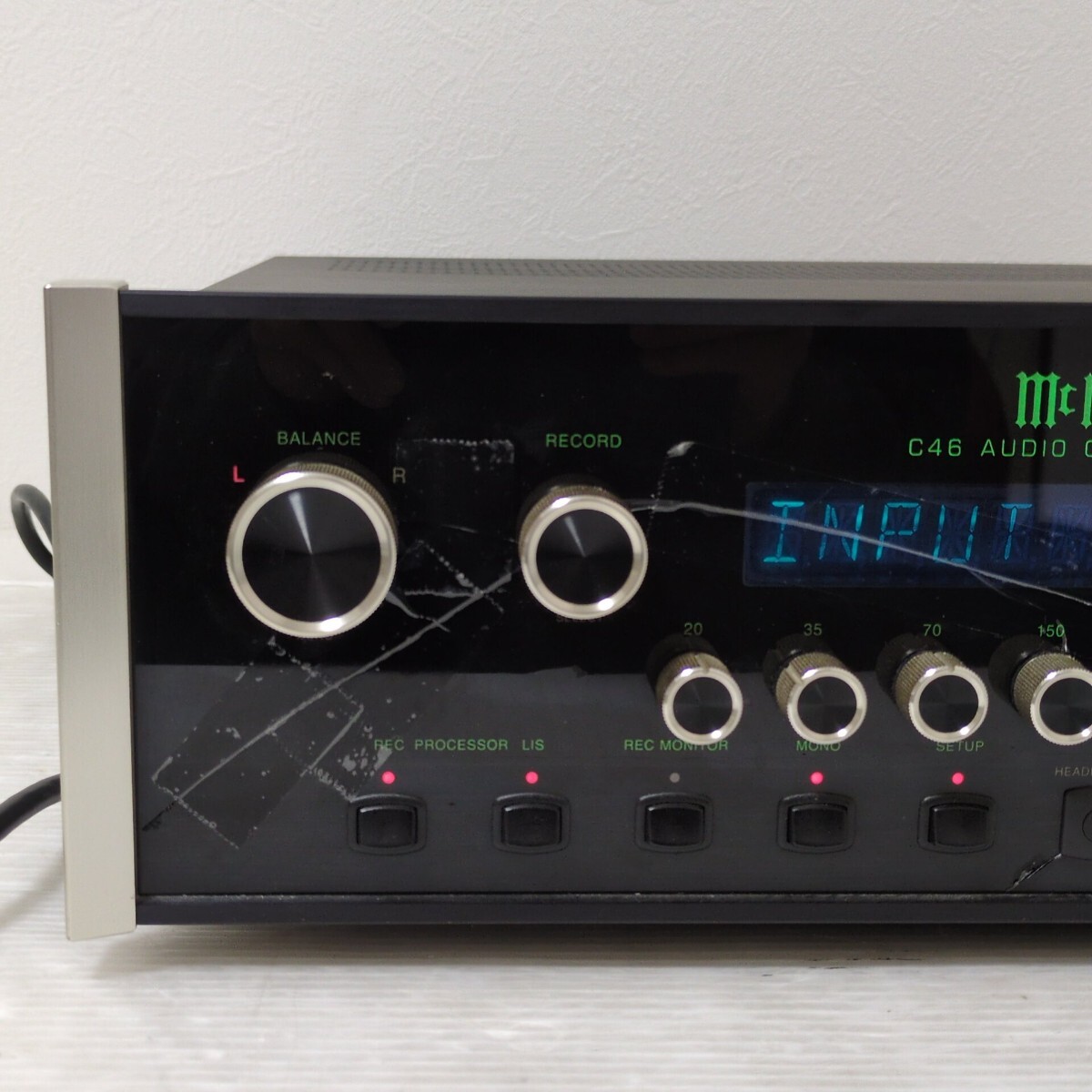 McIntosh C46 AUDIO CONTROL CENTER マッキントッシュ オーディオコントロールセンター プリアンプ 音出し確認済み_画像2
