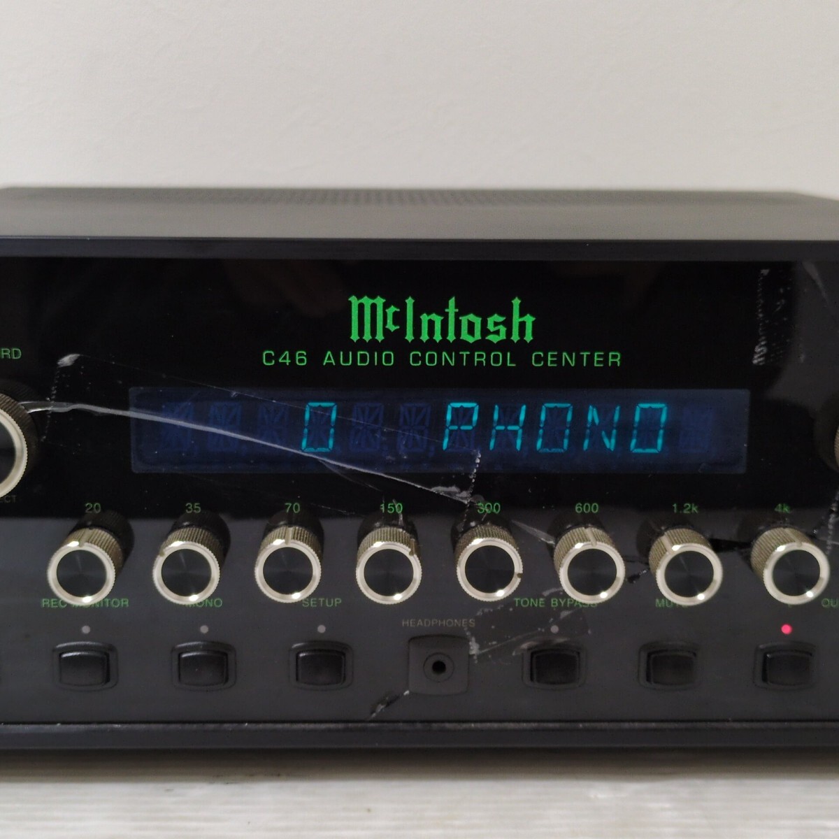 McIntosh C46 AUDIO CONTROL CENTER マッキントッシュ オーディオコントロールセンター プリアンプ 音出し確認済み_画像3